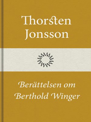 cover image of Berättelsen om Berthold Winger